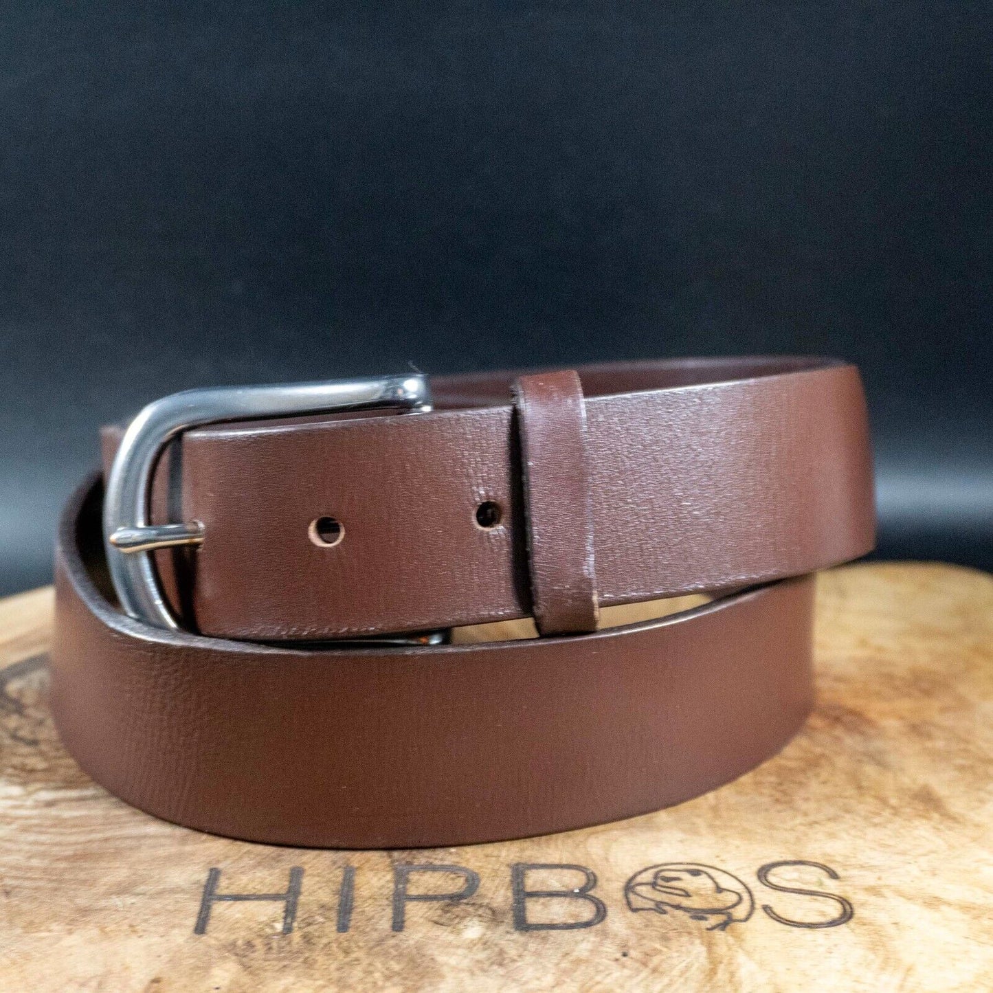 Marks and Spencer Mens Belt M&S Leather Jeans Belt Brown Size 30-32