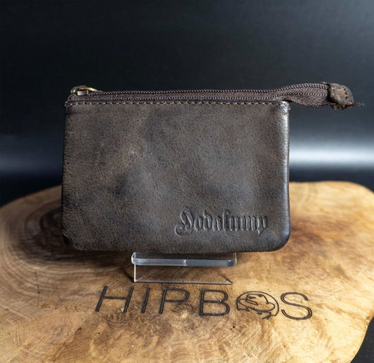 Vintage Handmade Coin Key Pouch Wallet Leather Coin Card Wallet Brown