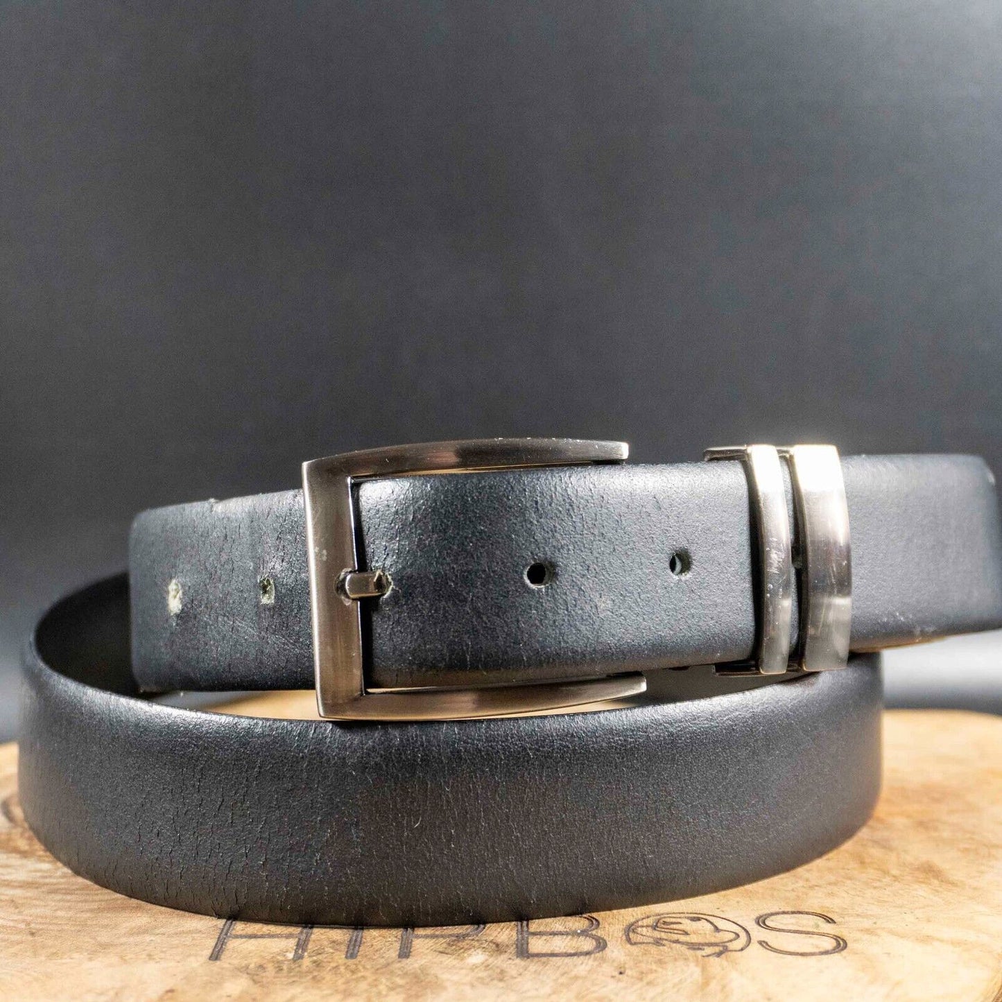 Next Mens Belt Classic Leather Jeans Belt Black Size L 34-36