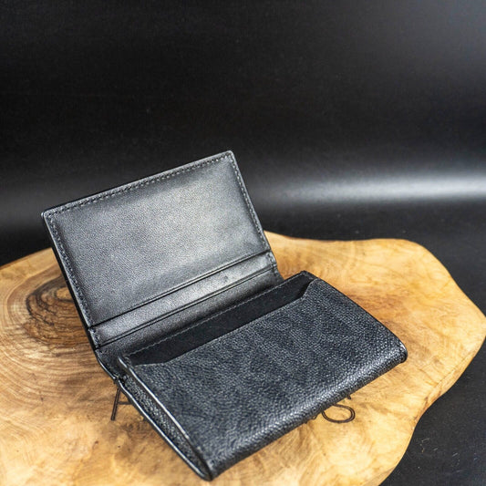 Michael Kors Authentic Mens Leather Card Wallet Business Card Holder Black