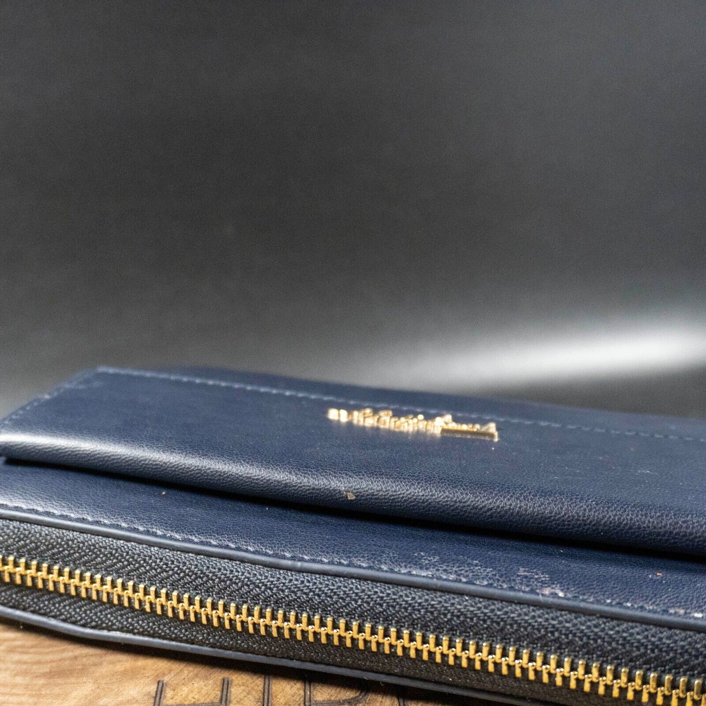 Tommy Hilfiger Wallet Purse Large Zip Around Clutch Wallet Blue