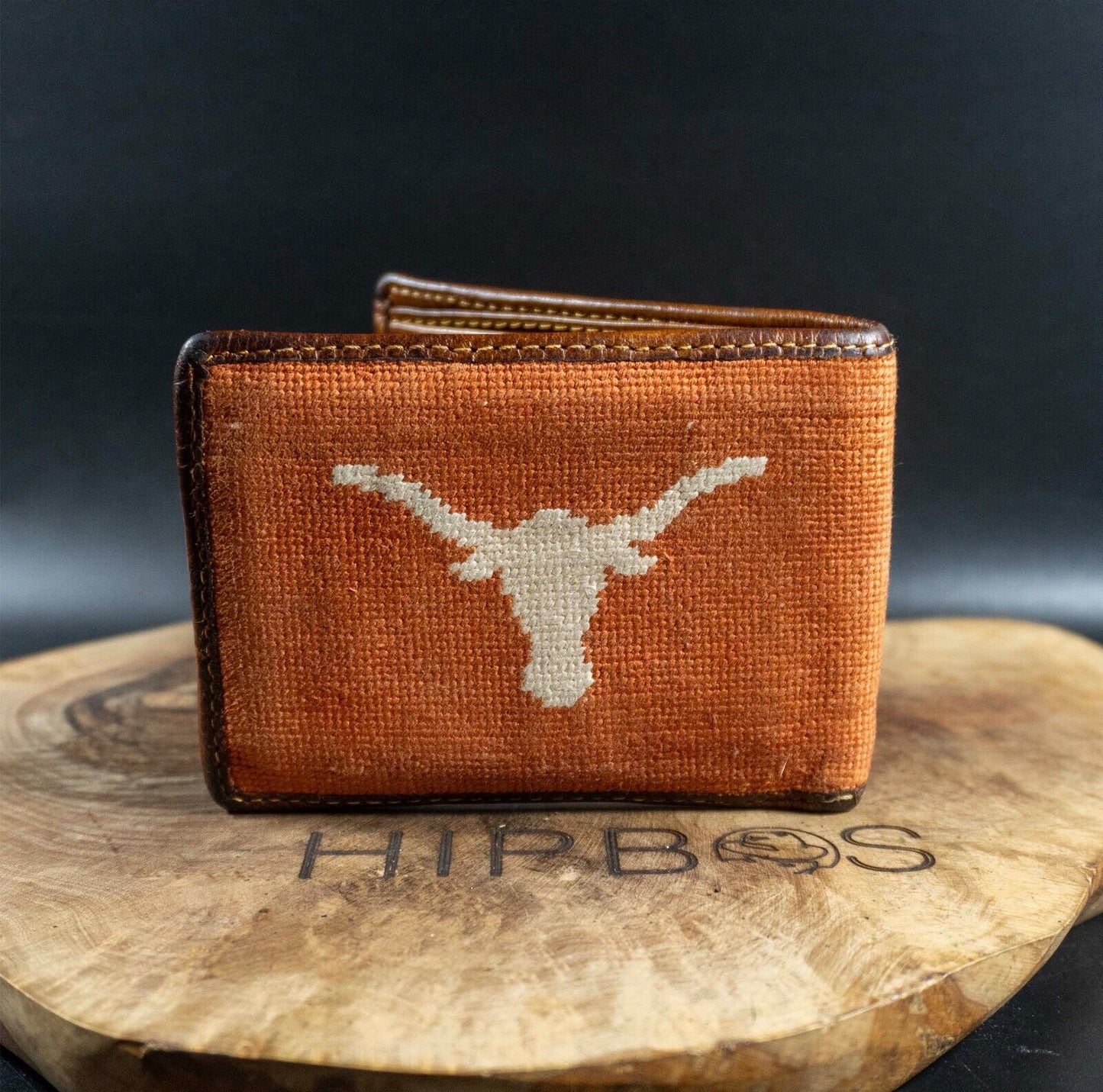 Smathers & Branson Mens Wallet Leather Wallet University of Texas Burnt Orange