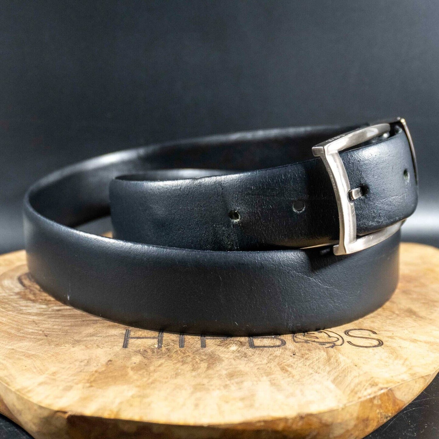 Next Mens Belt Classic Leather Jeans Belt Black Size M 32-34