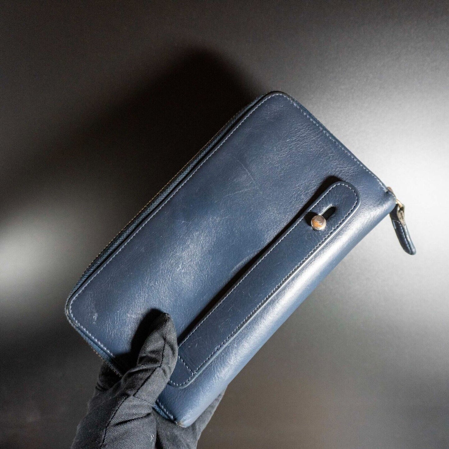 Picard World Traveller Travel Wallet Large Leather Clutch Travel Wallet Blue