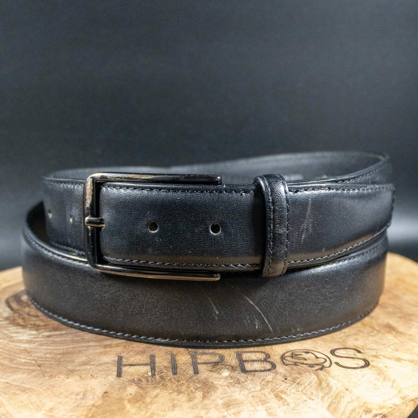 Marks and Spencer Mens Belt M&S Autograph Leather Jeans Belt Black Size 38-40