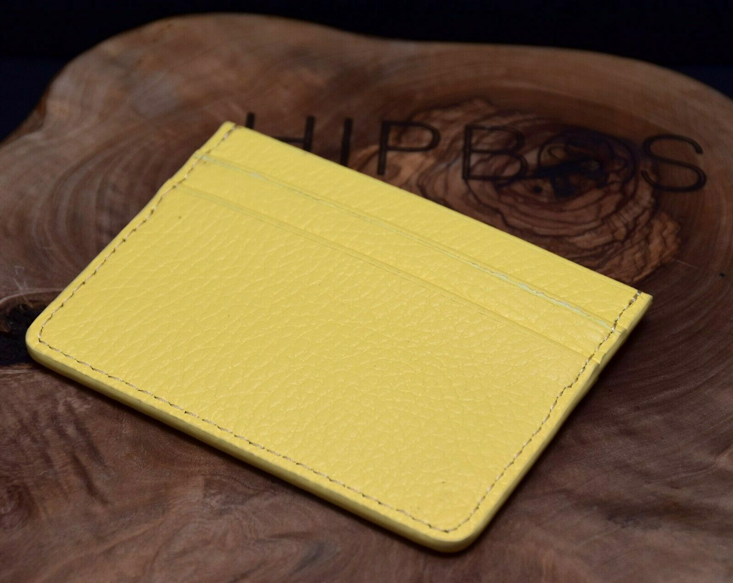 Bell & Fox Womens Rumi Leather Card Holder Wallet Case Yellow