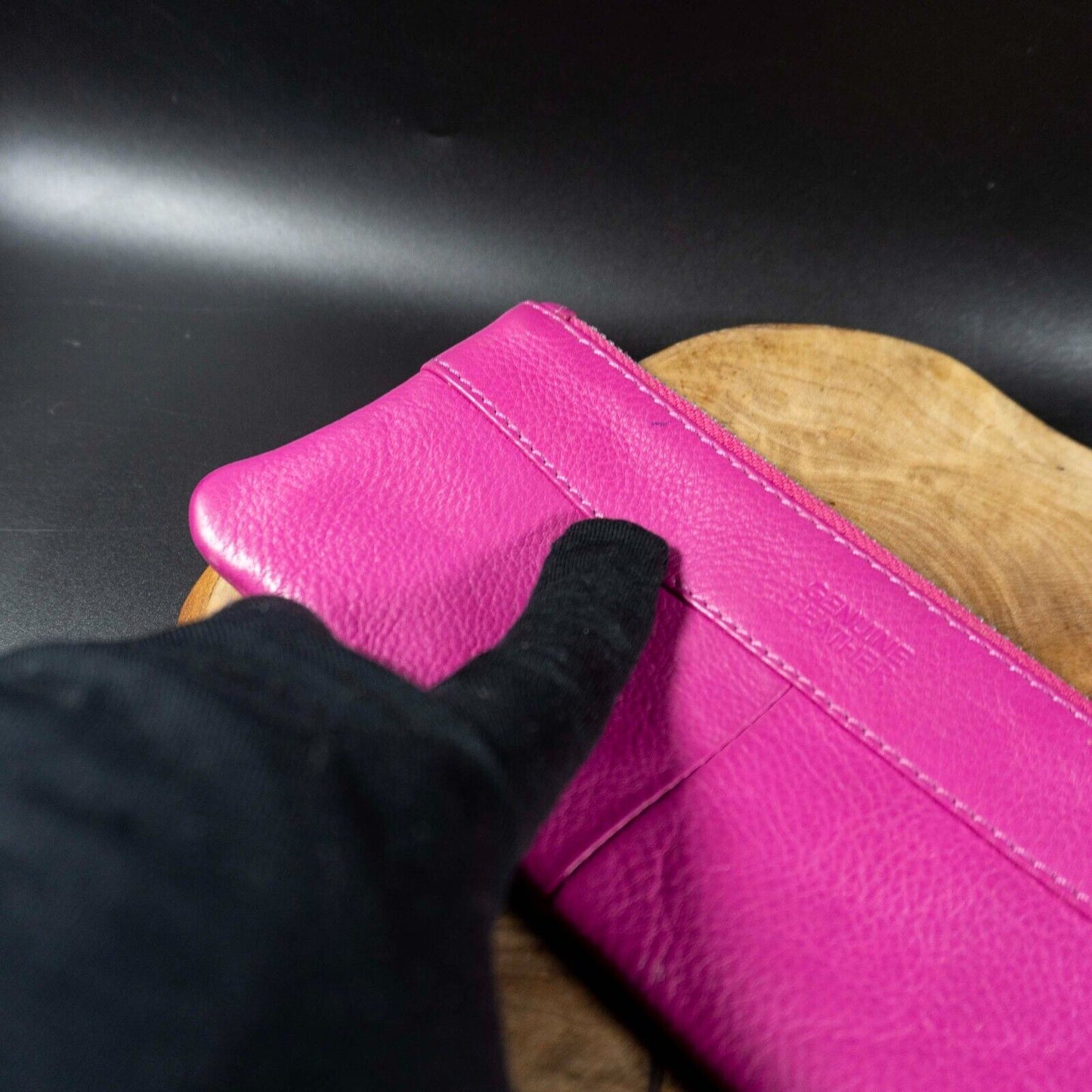Osprey By Graeme Ellisdon Womens Leather Pouch Wallet Purse Medium Pink