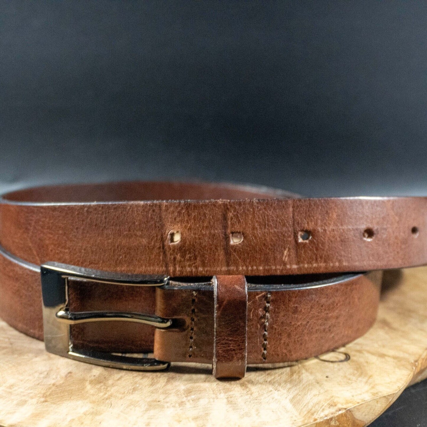 T.M Lewin Mens Belt Leather Jeans Belt Brown Size 38