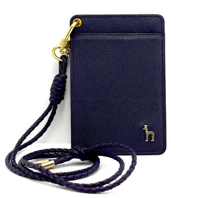 Authentic Hazzys Womens Cards Holder Wallet Two Tone with Leather Lanyard