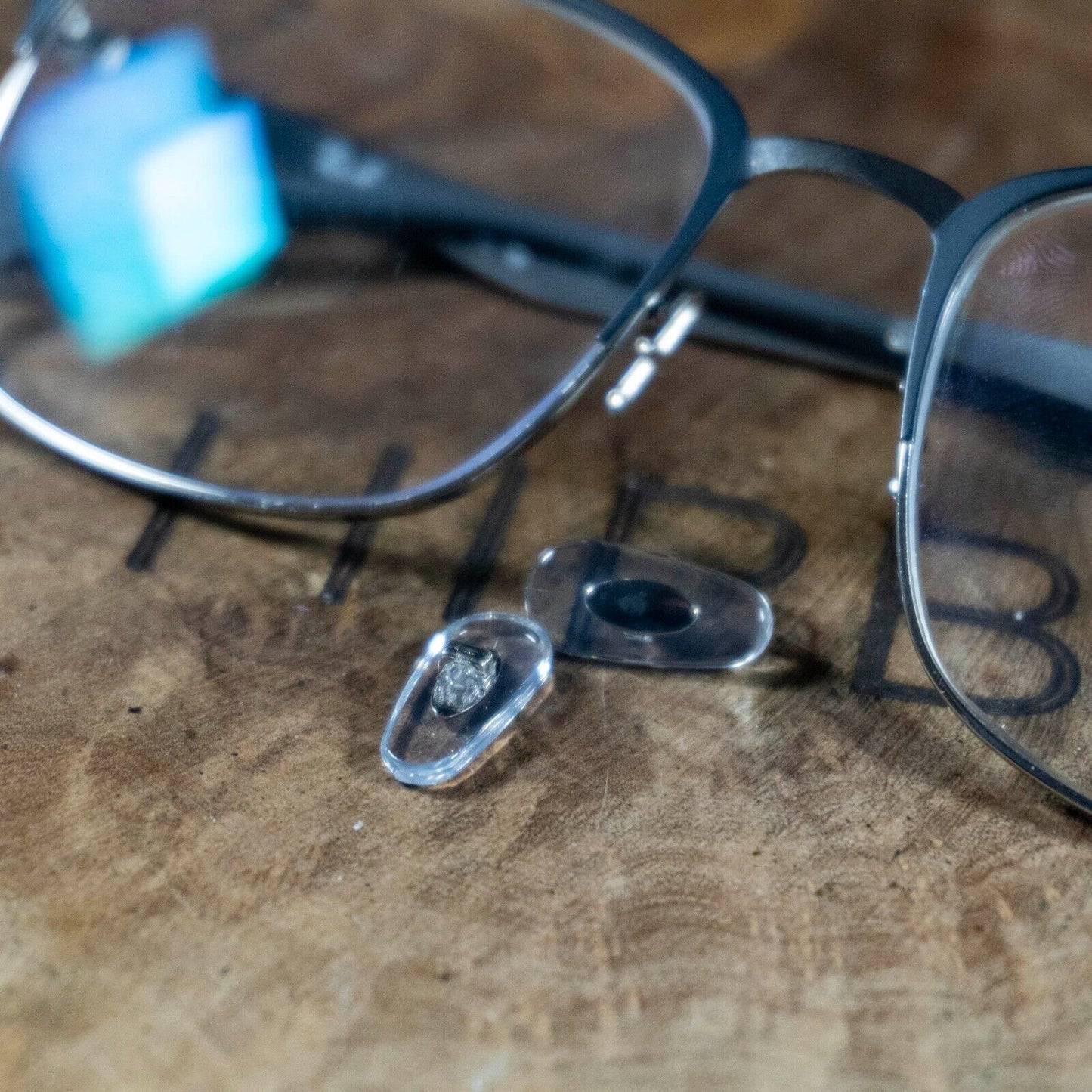 Push In Plug In Nose Pads Compatible with Ray-Ban Frames with Cross Mount - 14mm