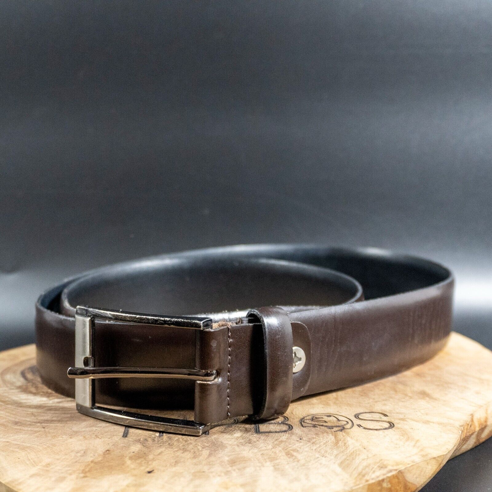 Bernd Gotz Mens Belt Leather Classic Jeans Belt Brown Size 36 - VintageThing