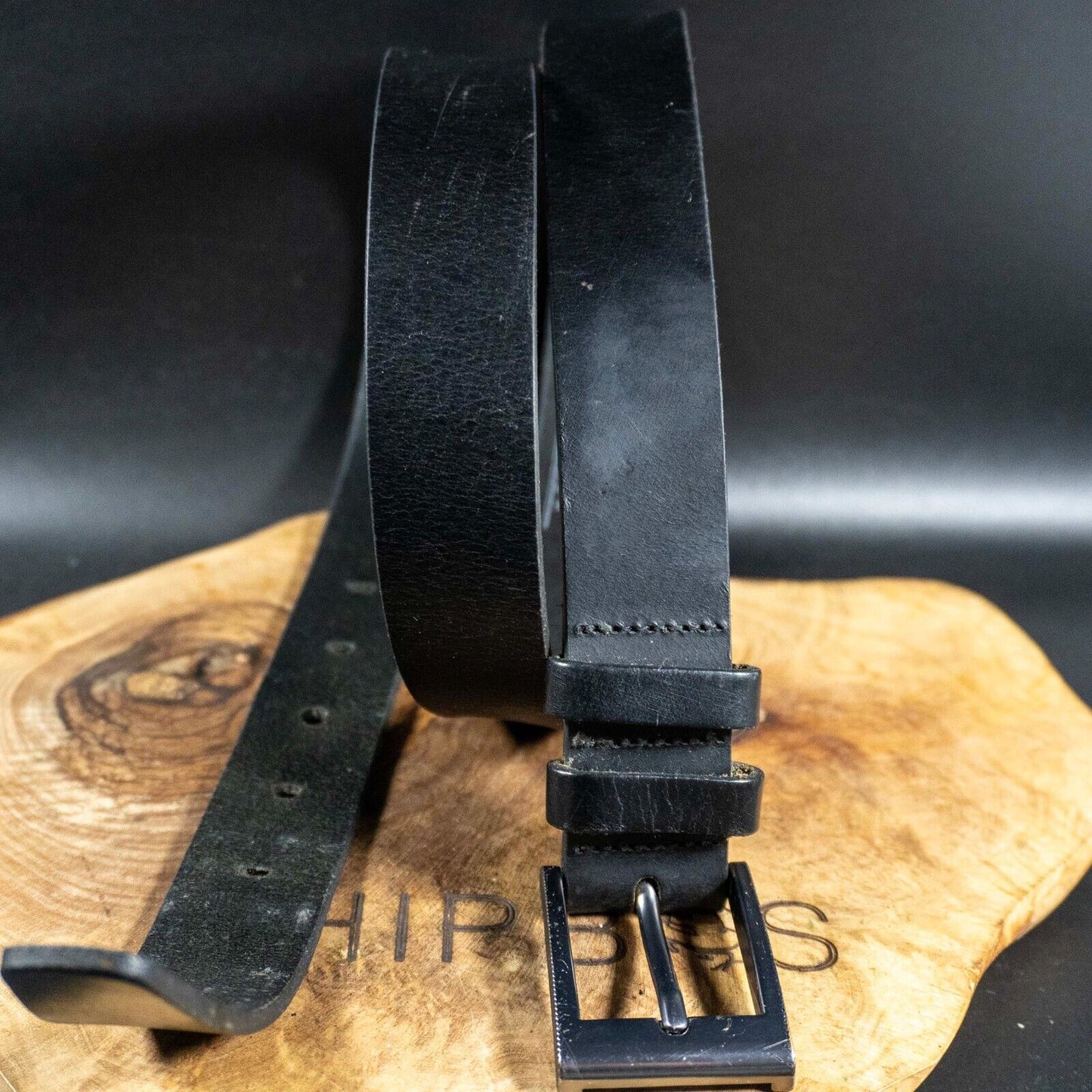 Next Mens Belt Leather Jeans Belt Black Size M 32 - 34