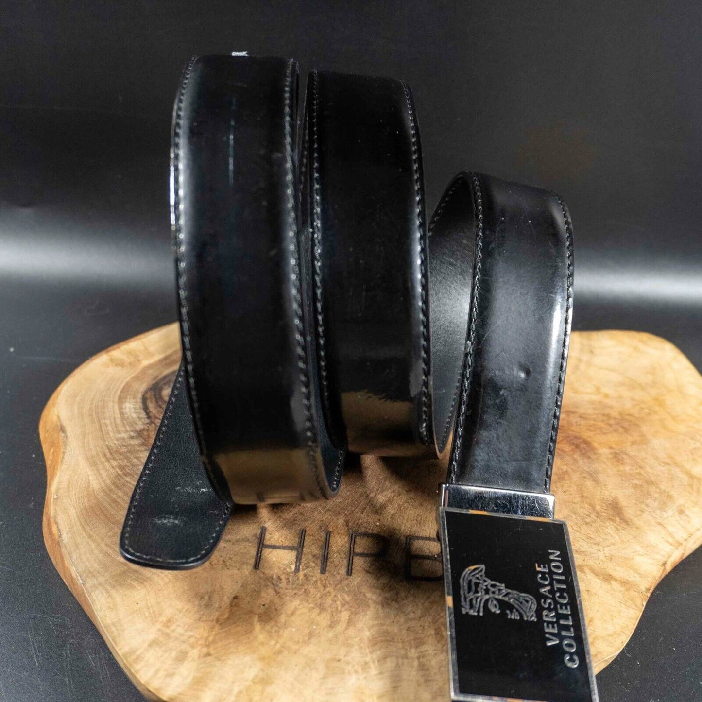 Versace Collection Mens Belt Leather Belt Jeans Belt Authentic Size 42