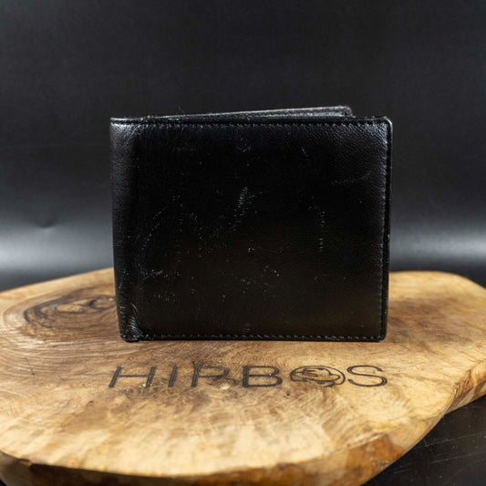 Daxin Mens Wallet Leather Bifold Wallet Black