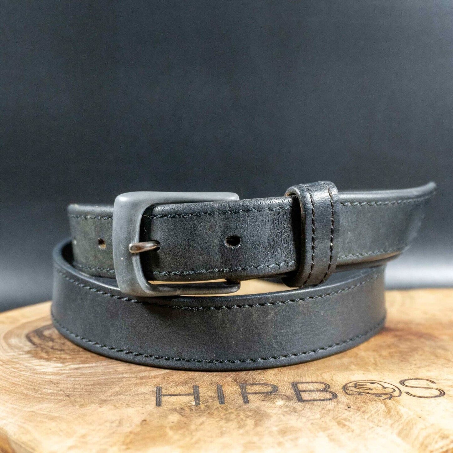 Marks and Spencer Mens Belt Vintage M&S Leather Jeans Belt Black Size 34