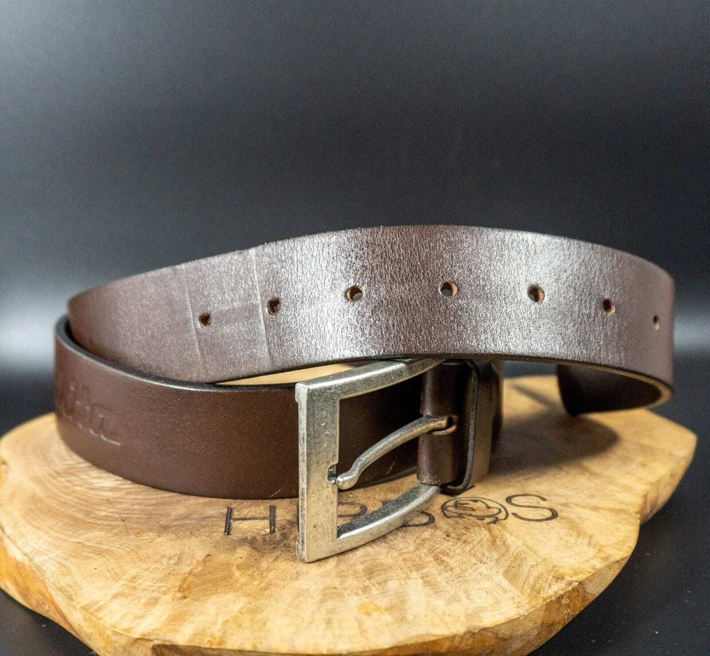 Vintage Mens Belt Vintage Leather Jeans Belt Brown Size 40