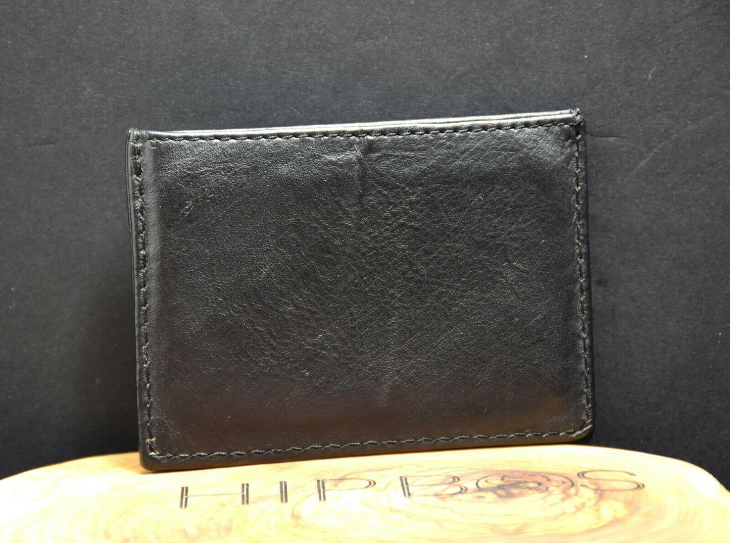 Superdry Mens Leather Card Holder Wallet Black