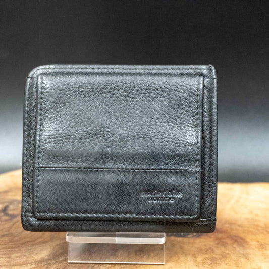 Marie Claire Homme Mens Card Wallet Vintage Leather Card Wallet Black