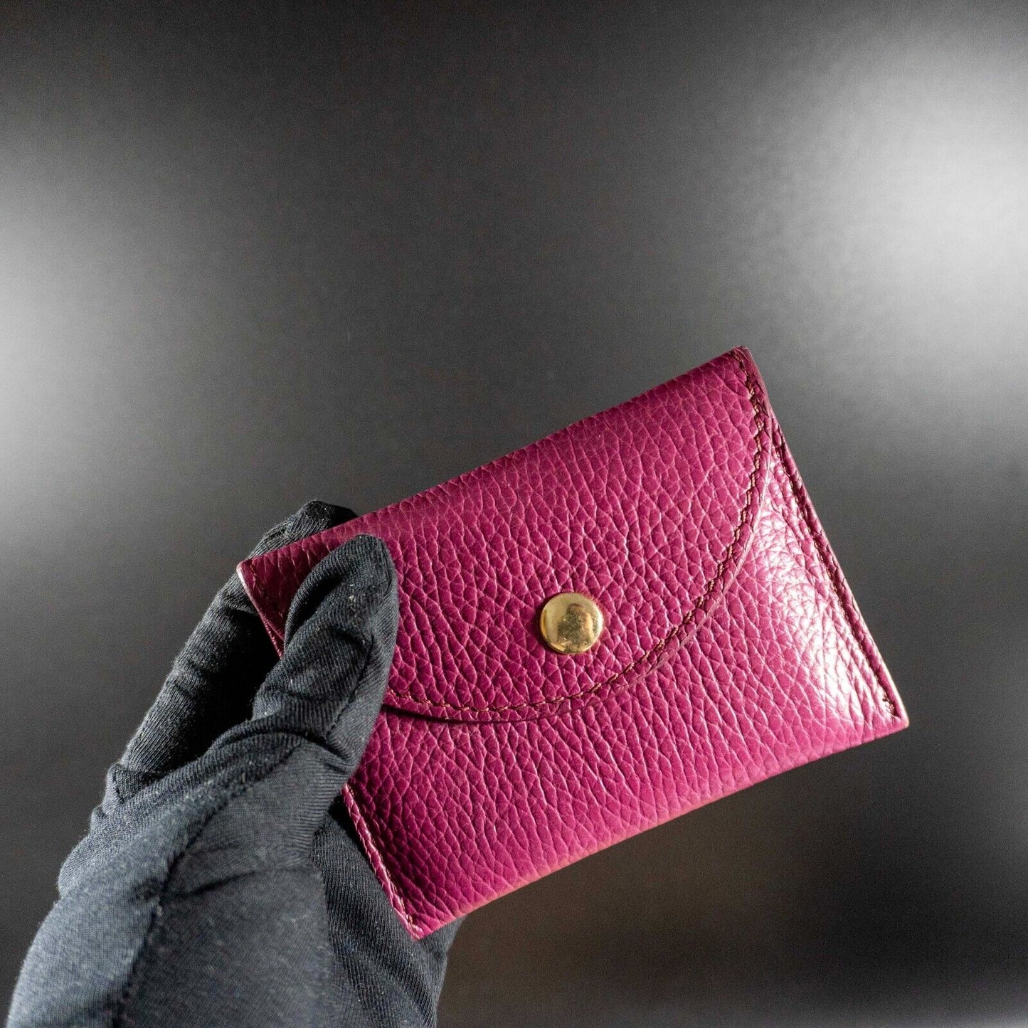 Apachy London Womens Wallet Leather Card Holder Pouch Purple