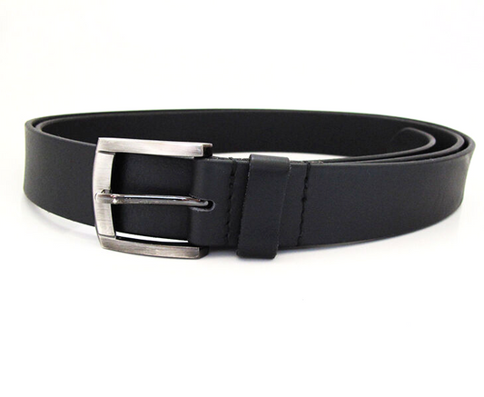 Charles Smith Mens Belt Vintage Leather Jeans Belt Black Size 54