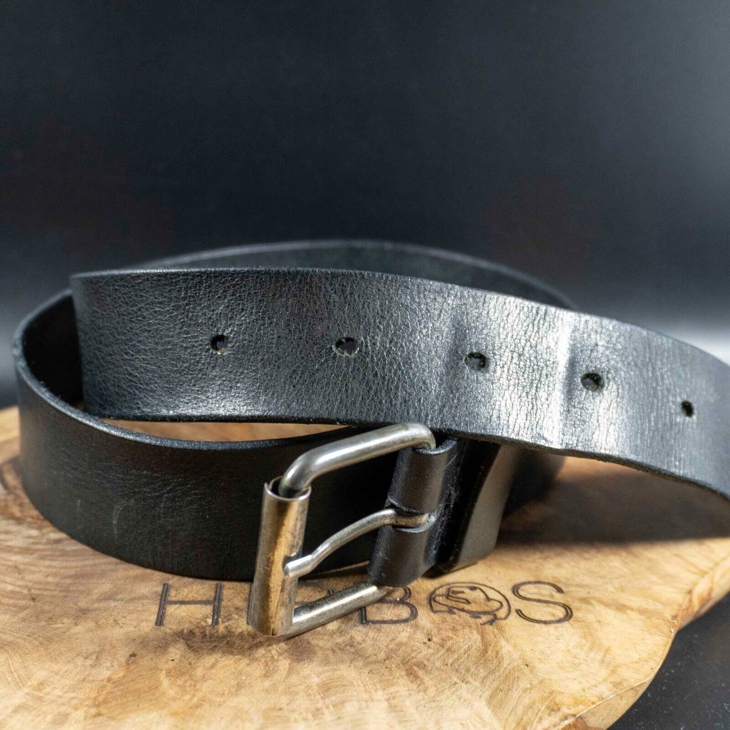 H&M Mens Belt Vintage Mens Leather Belt Jeans Belt Black Size 34