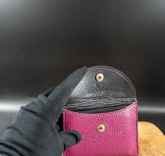 Apachy London Womens Wallet Leather Card Holder Pouch Purple