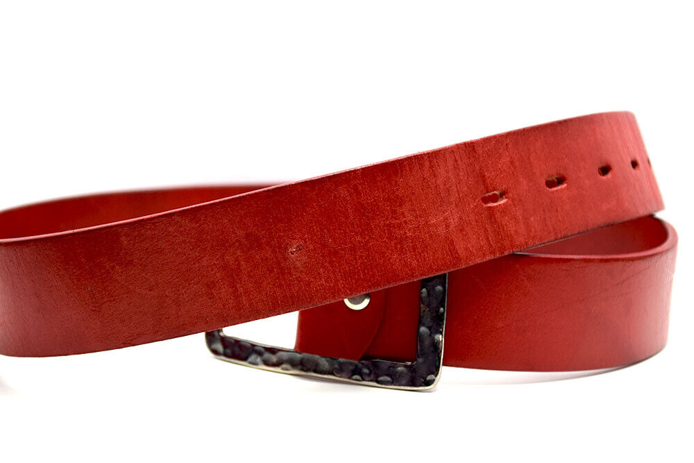 Penny Belts Womens Belt Vintage Leather Belt Red Size 32