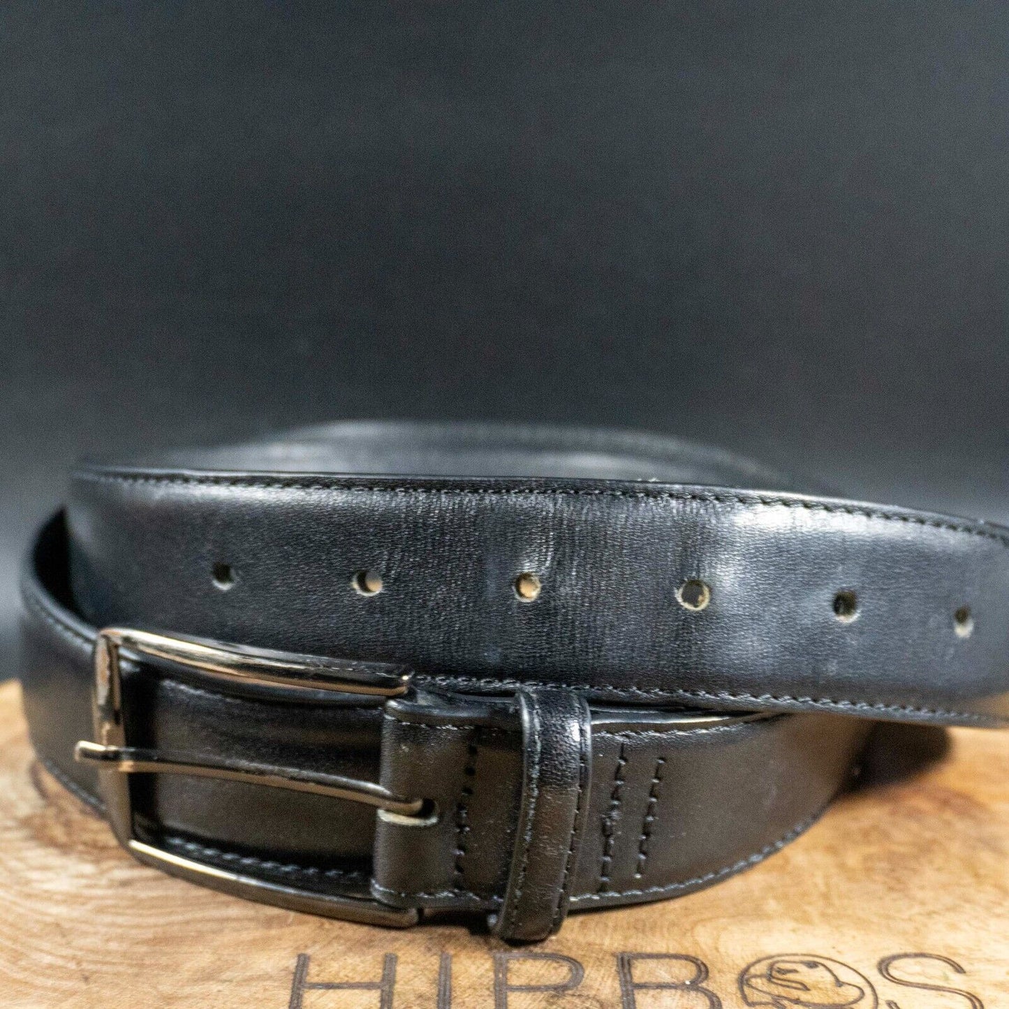 Marks and Spencer Mens Belt M&S Autograph Leather Jeans Belt Black Size 38-40