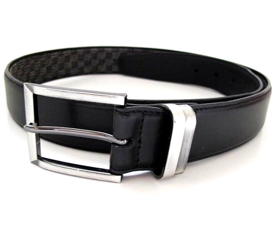 Burton Mens Belt Classic Coated Leather Belt Black Size 30