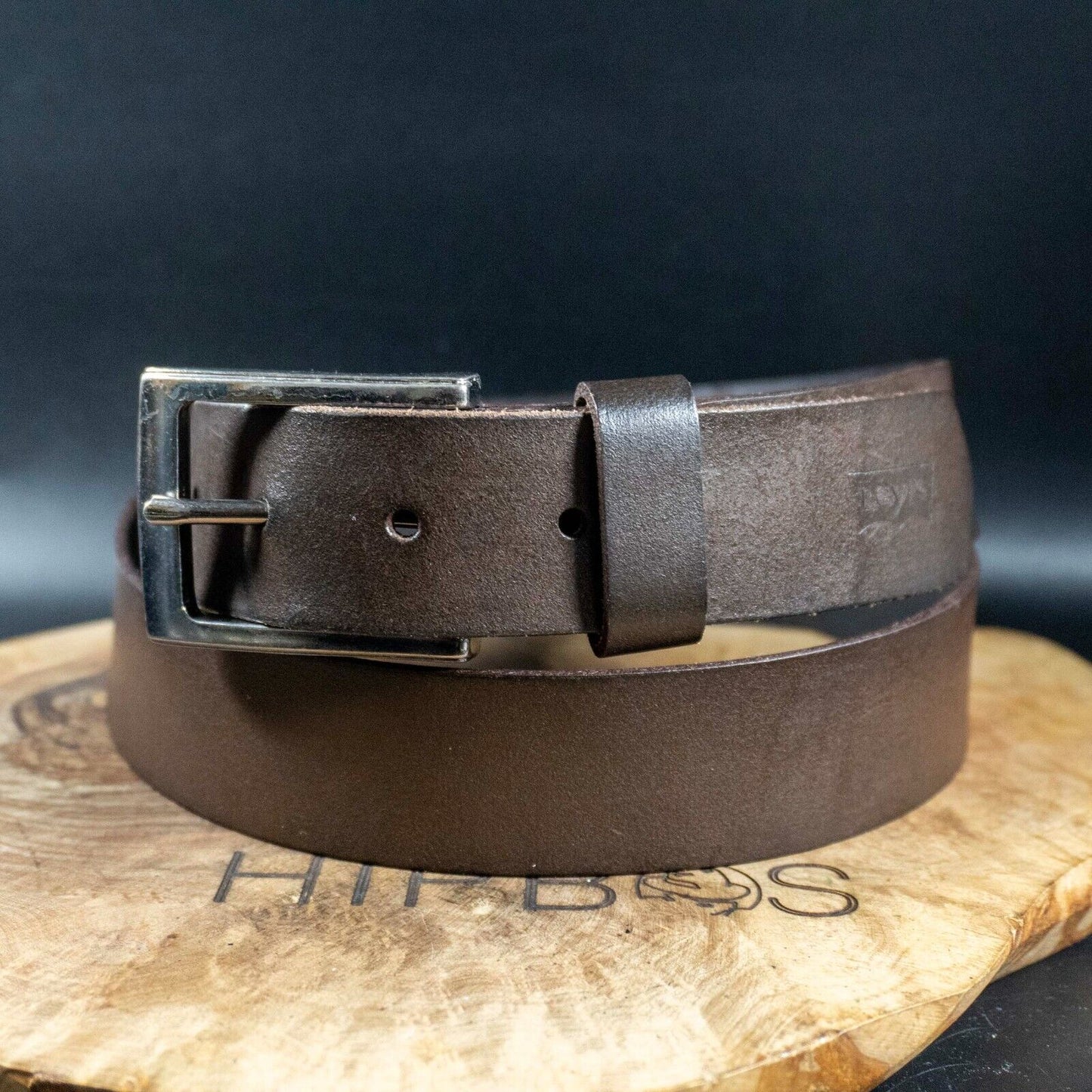 Levis Mens Belt Vintage Leather Belt Jeans Leather Belt Brown Size 38