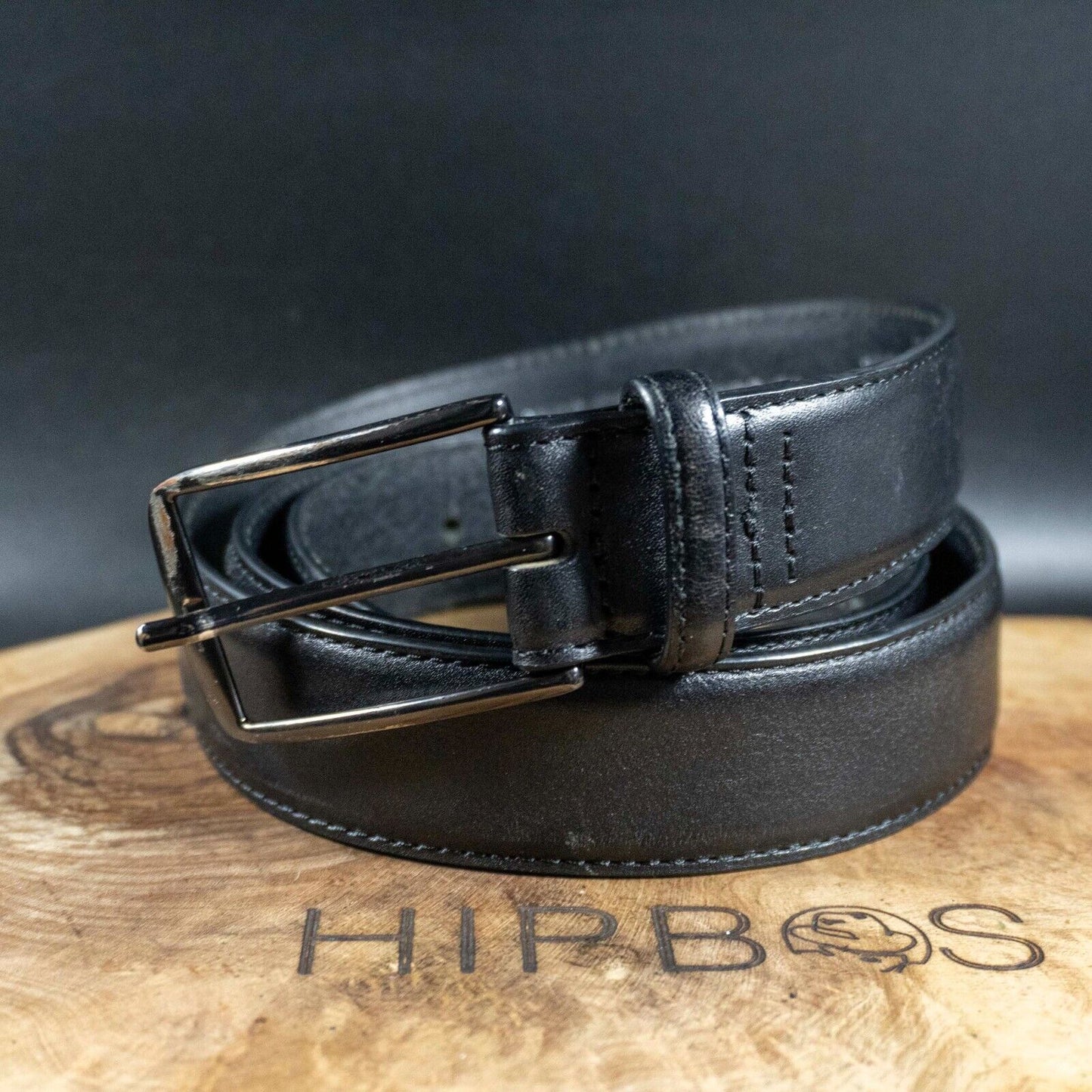 Marks and Spencer Mens Belt M&S Autograph Leather Jeans Belt Black Size 38-40