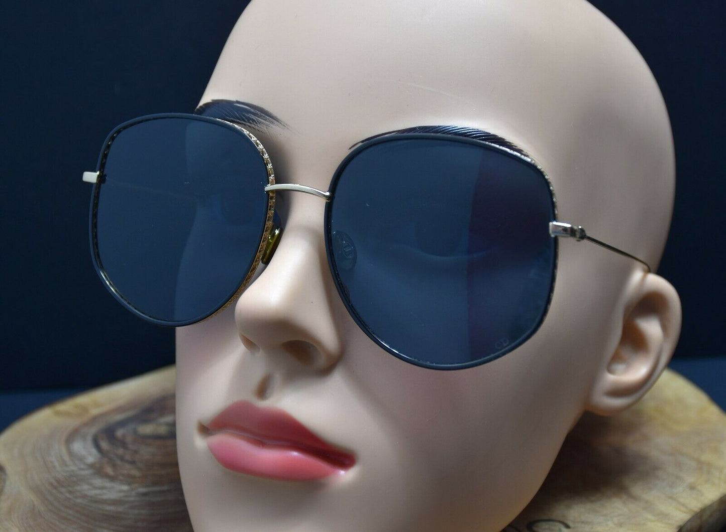 Christian Dior Authentic Womens Sunglasses DIORBYDIOR2 - J5GA9 Blue Lenses - VintageThing