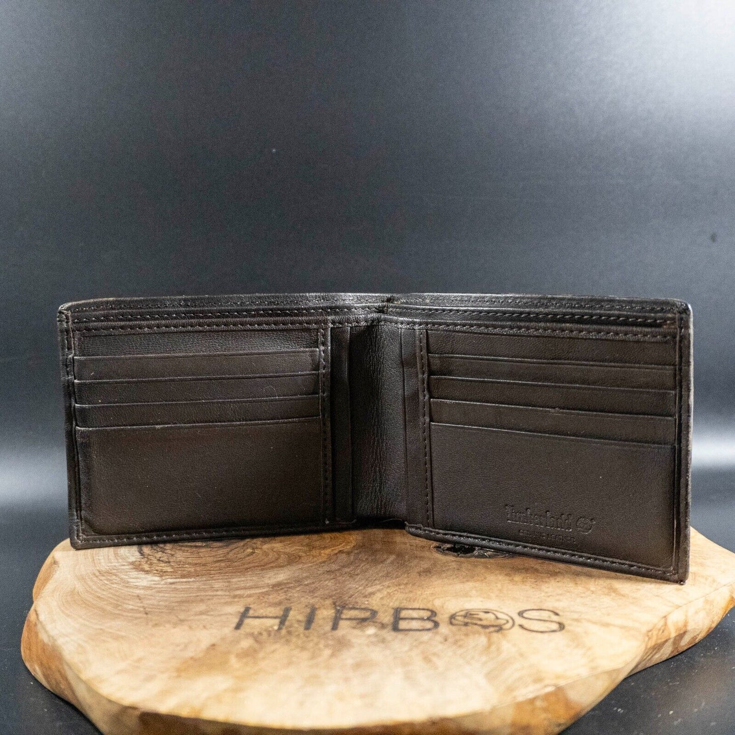 Timberland Mens Bifold Wallet Leather Card Wallet Brown