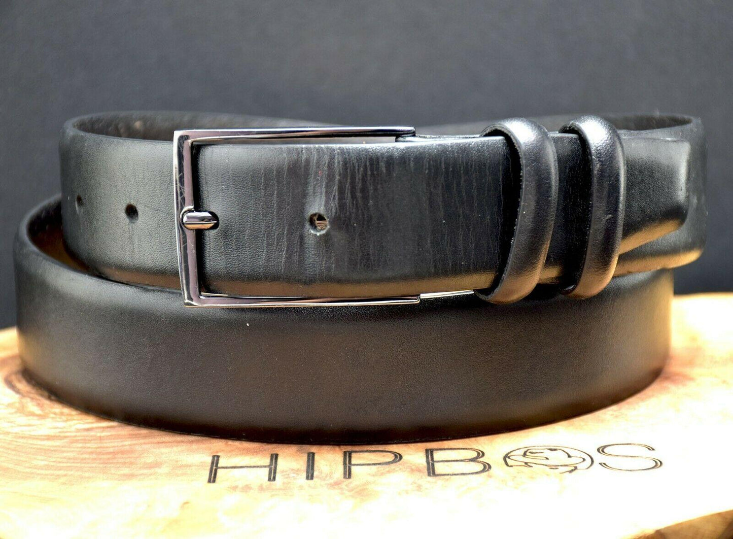 Marks and Spencer M&S Classic Mens Leather Belt Black Size 34-36 - HipBos