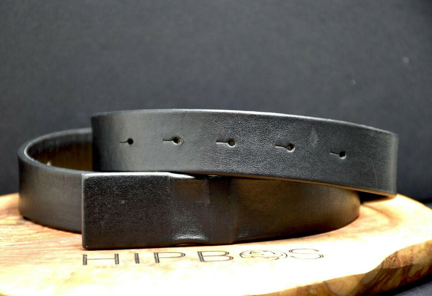 IKKS Classic Mens Leather Belt Black Size 34 - HipBos