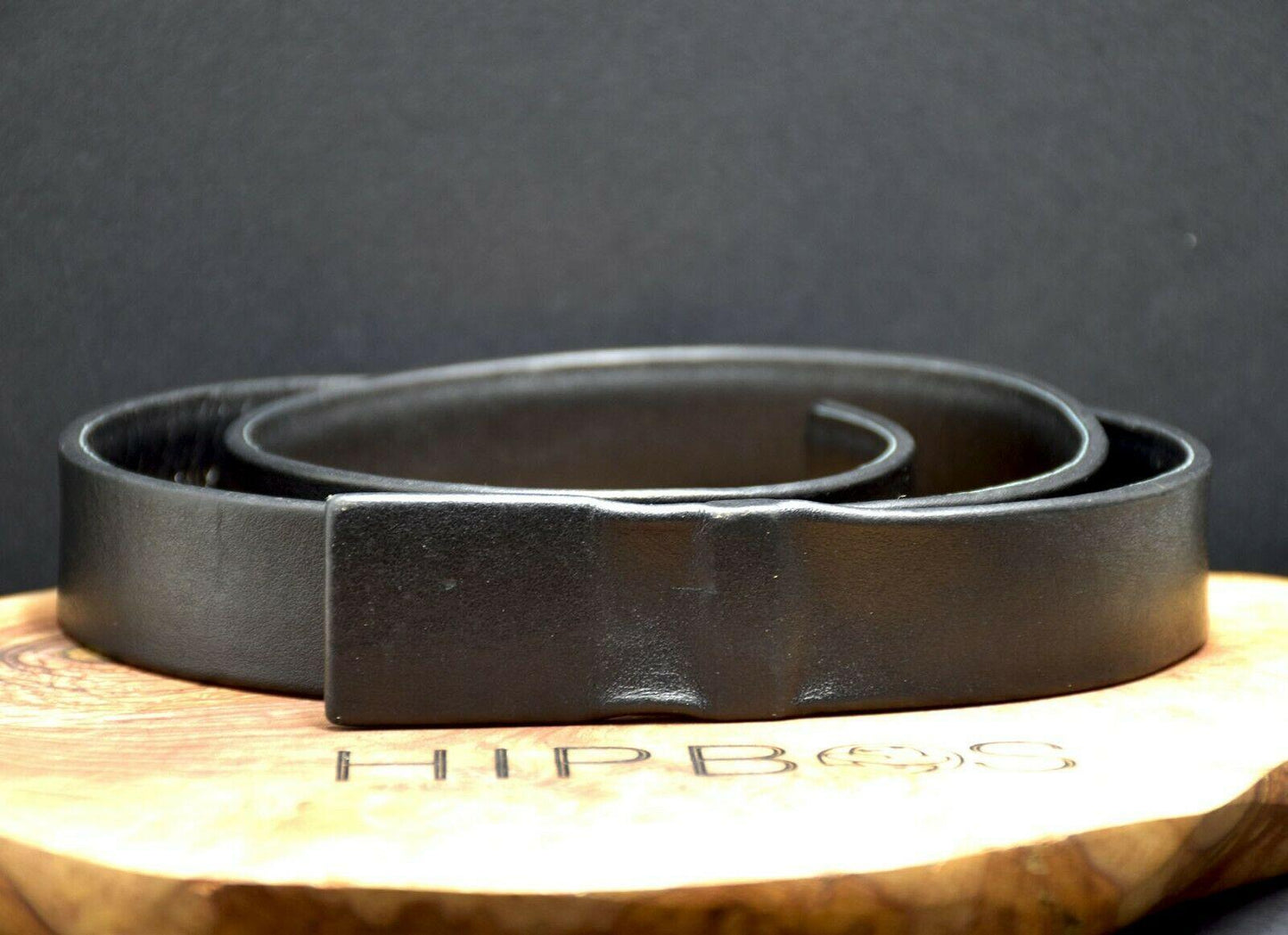 IKKS Classic Mens Leather Belt Black Size 34 - HipBos