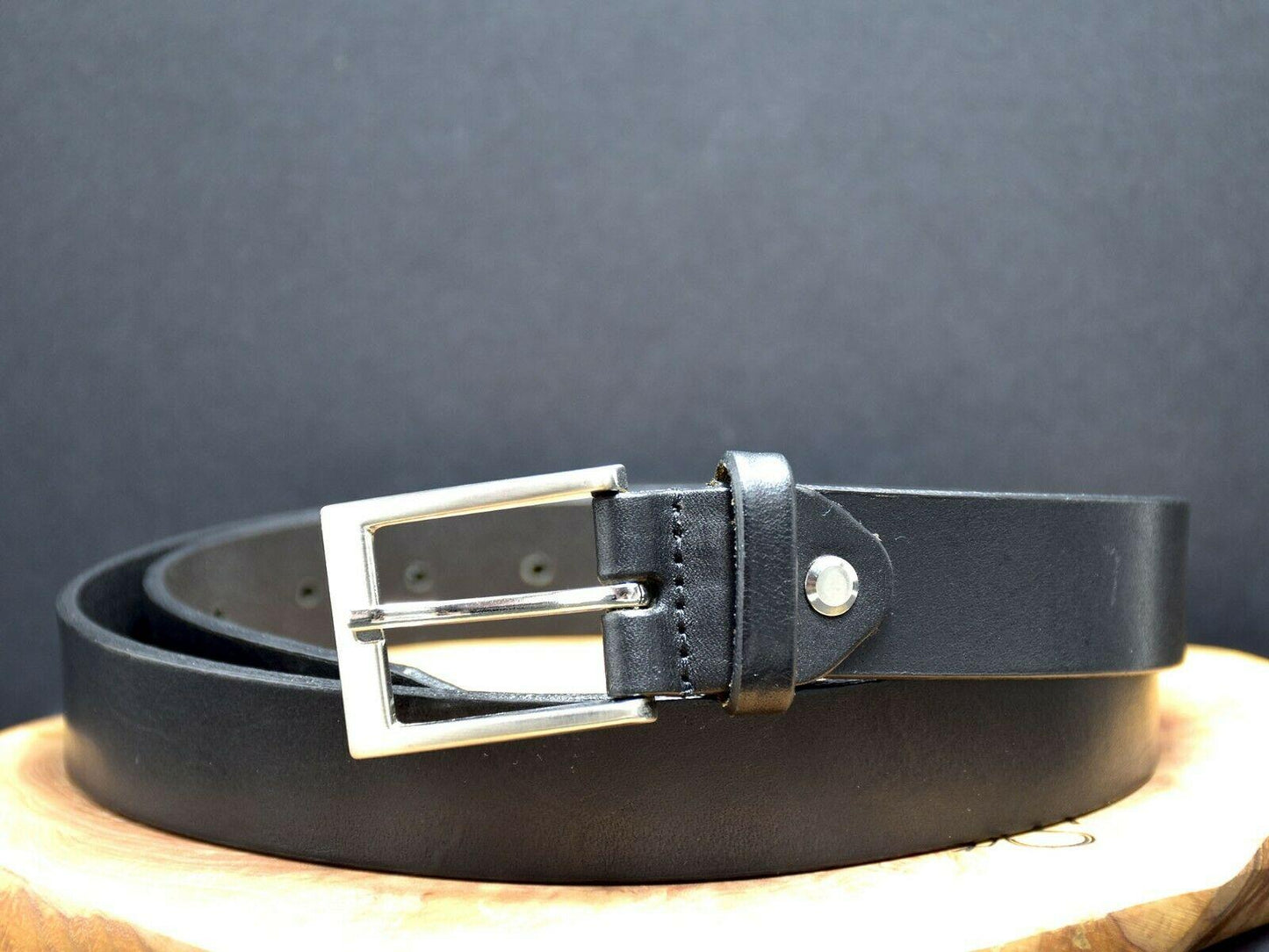 La Conga Classic Mens Leather Belt Black Size 38 - HipBos