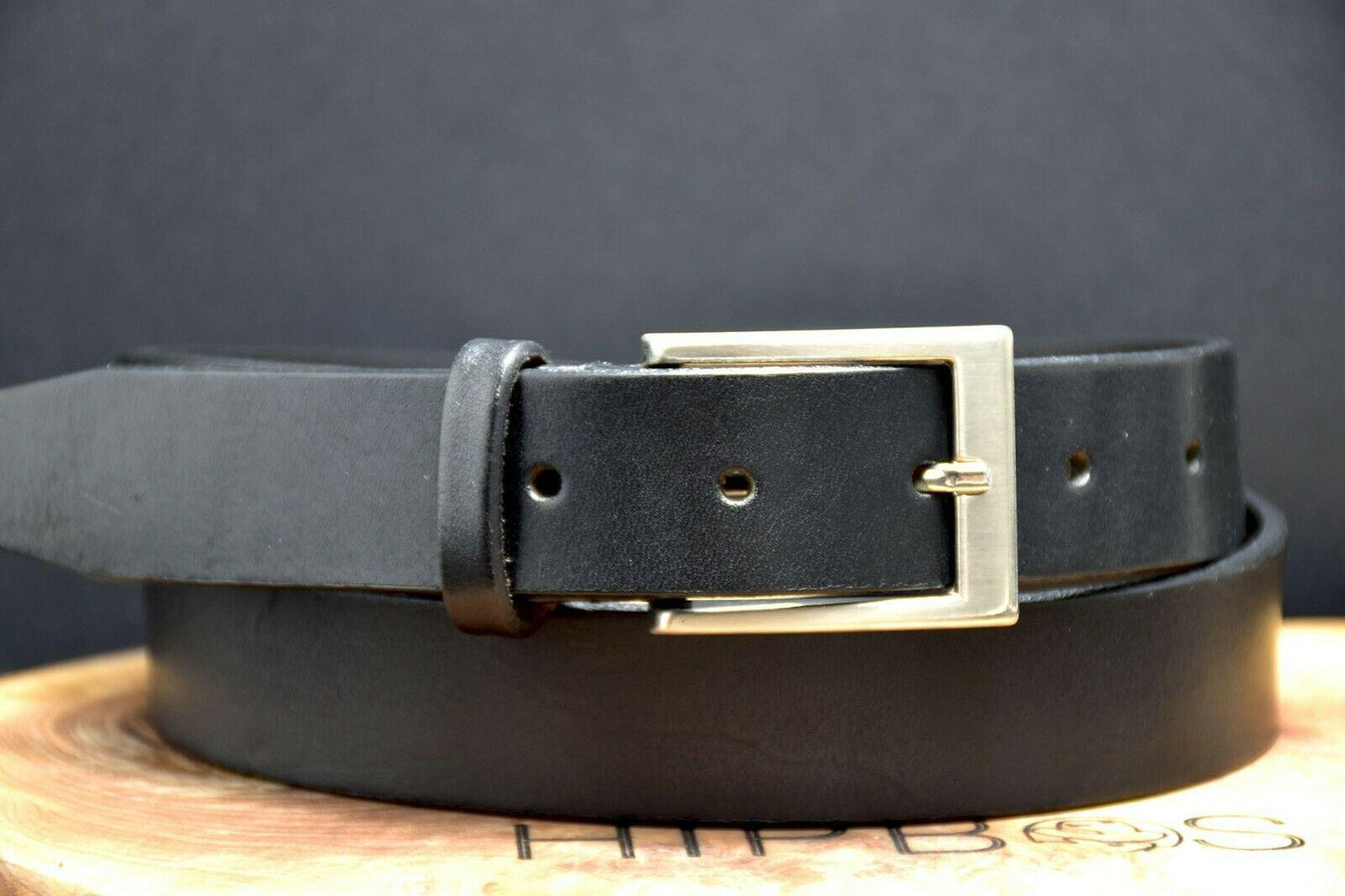 La Conga Classic Mens Leather Belt Black Size 38 - HipBos