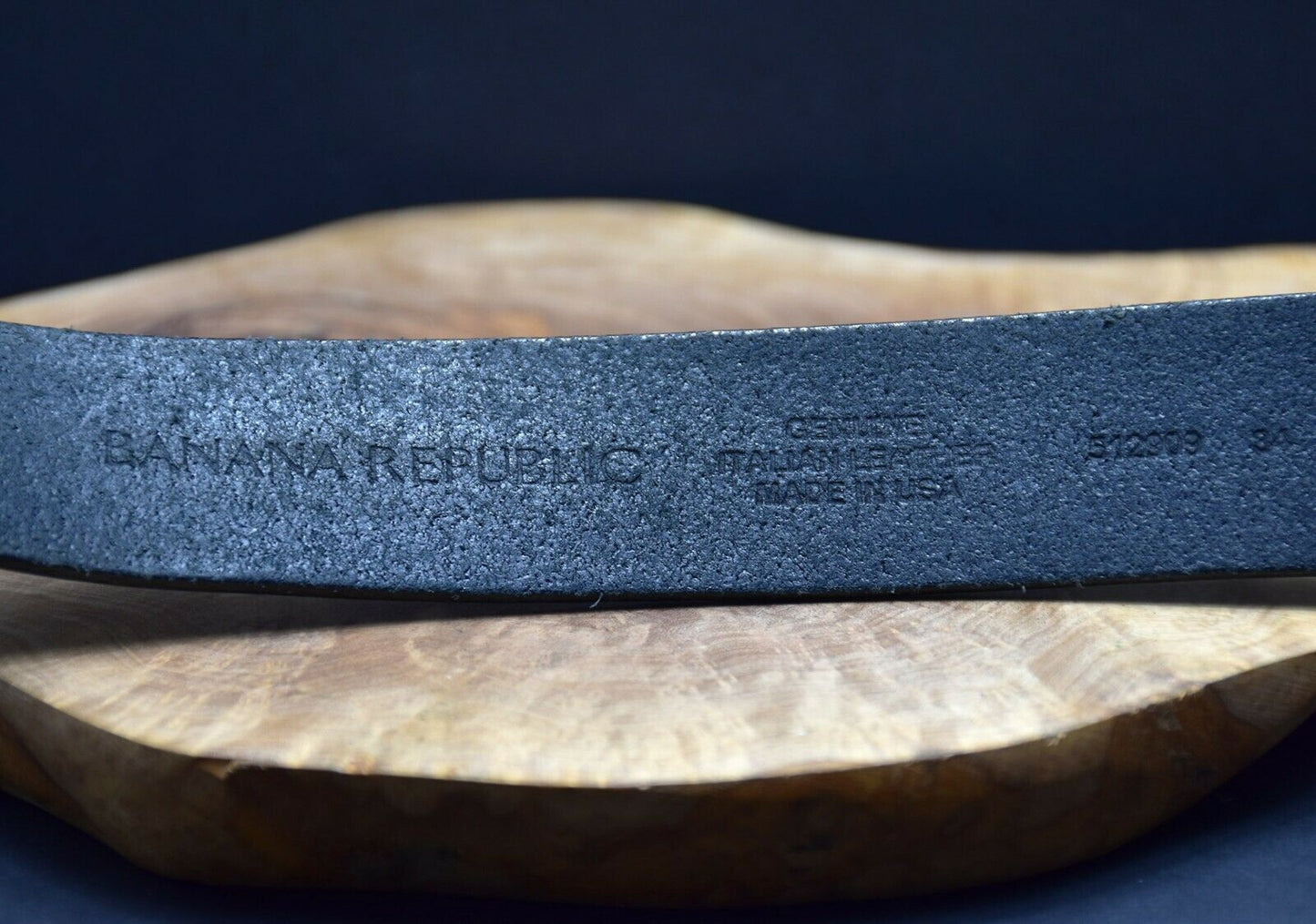 Banana Republic Vintage Mens Leather Jeans Belt Black Size 34 - VintageThing