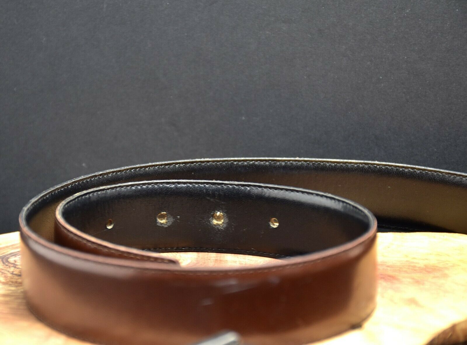 Bellido Mens Classic Reversible Leather Belt Brown / Black Size 36 - VintageThing