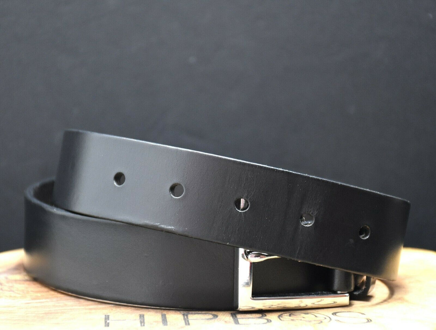 Banana Republic Vintage Mens Leather Jeans Belt Black Size 32 - VintageThing