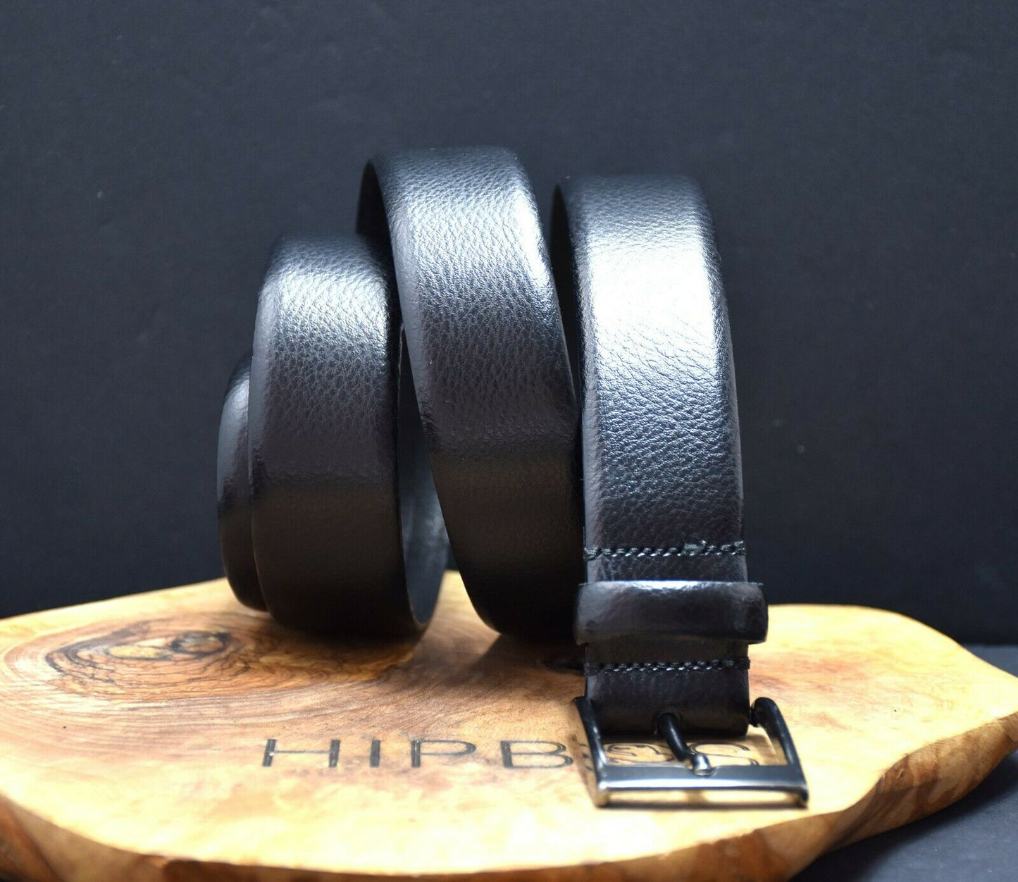 Next Mens Leather Classic Jeans Belt Black Size L (36-38) - VintageThing