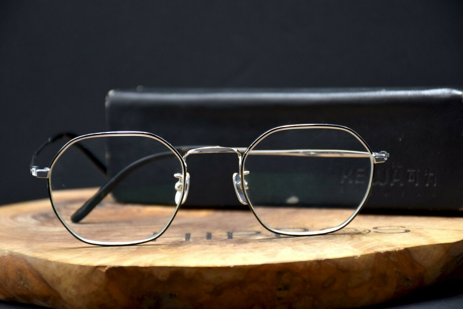 Kewa Unisex Glasses Spectacles Frames H0608 Silver Frame - VintageThing