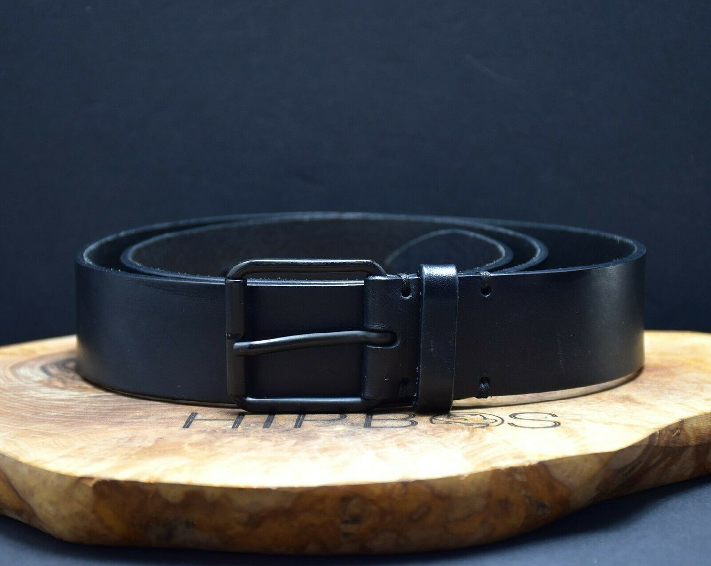 IRO Authentic Mens Leather Belt Black Size 34 - VintageThing