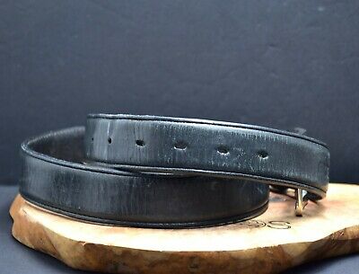 Artemis Vintage Mens Leather Jeans Belt Black Size 32 - VintageThing