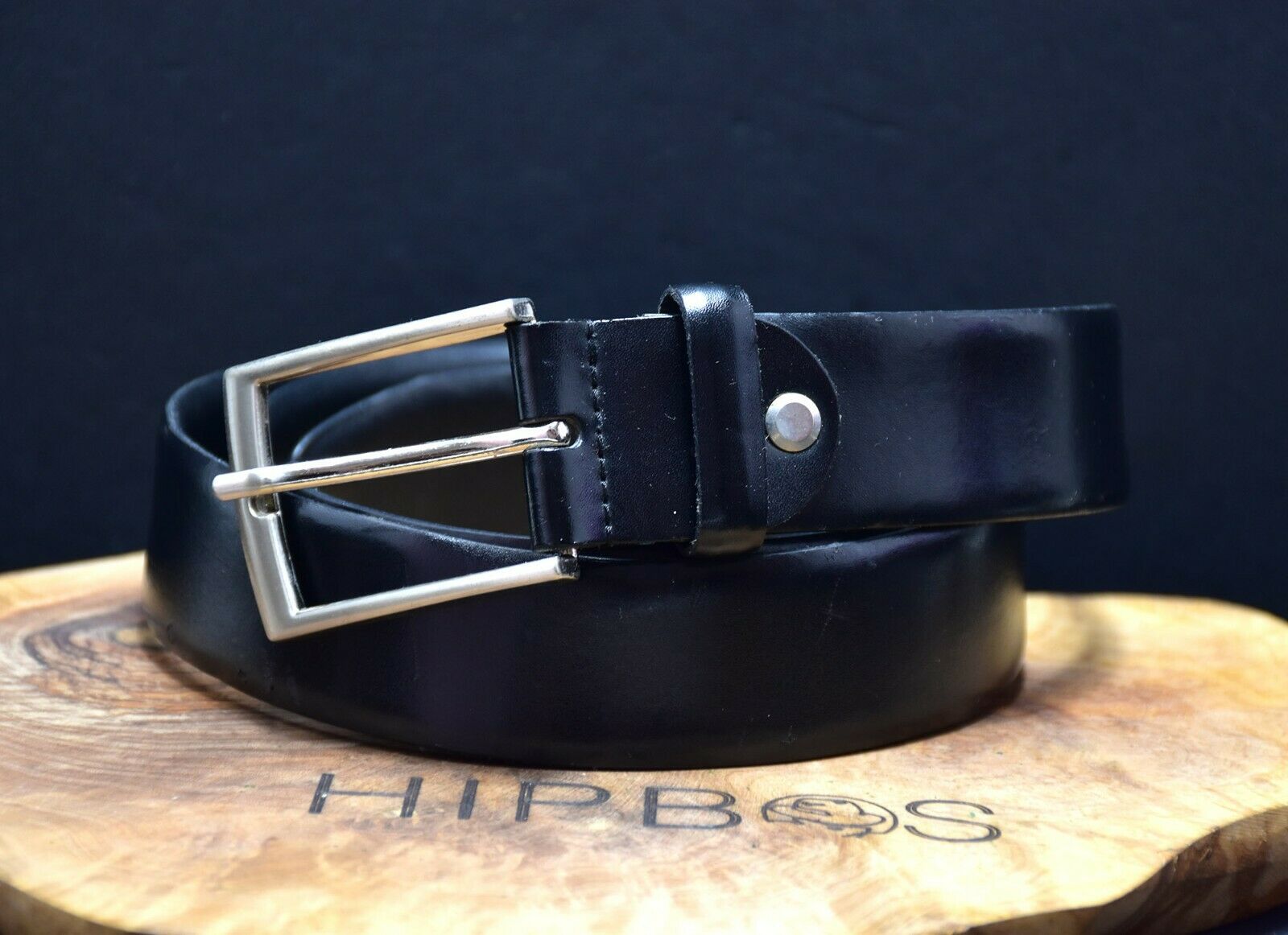 Miler Accessories Mens Genuine Leather Classic Belt Black 38 - VintageThing