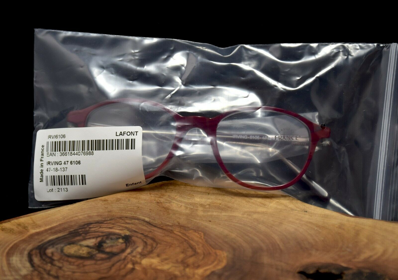 Lafont Kids Optical Frames Glasses Spectacles IRVING 47 61061 Red - VintageThing