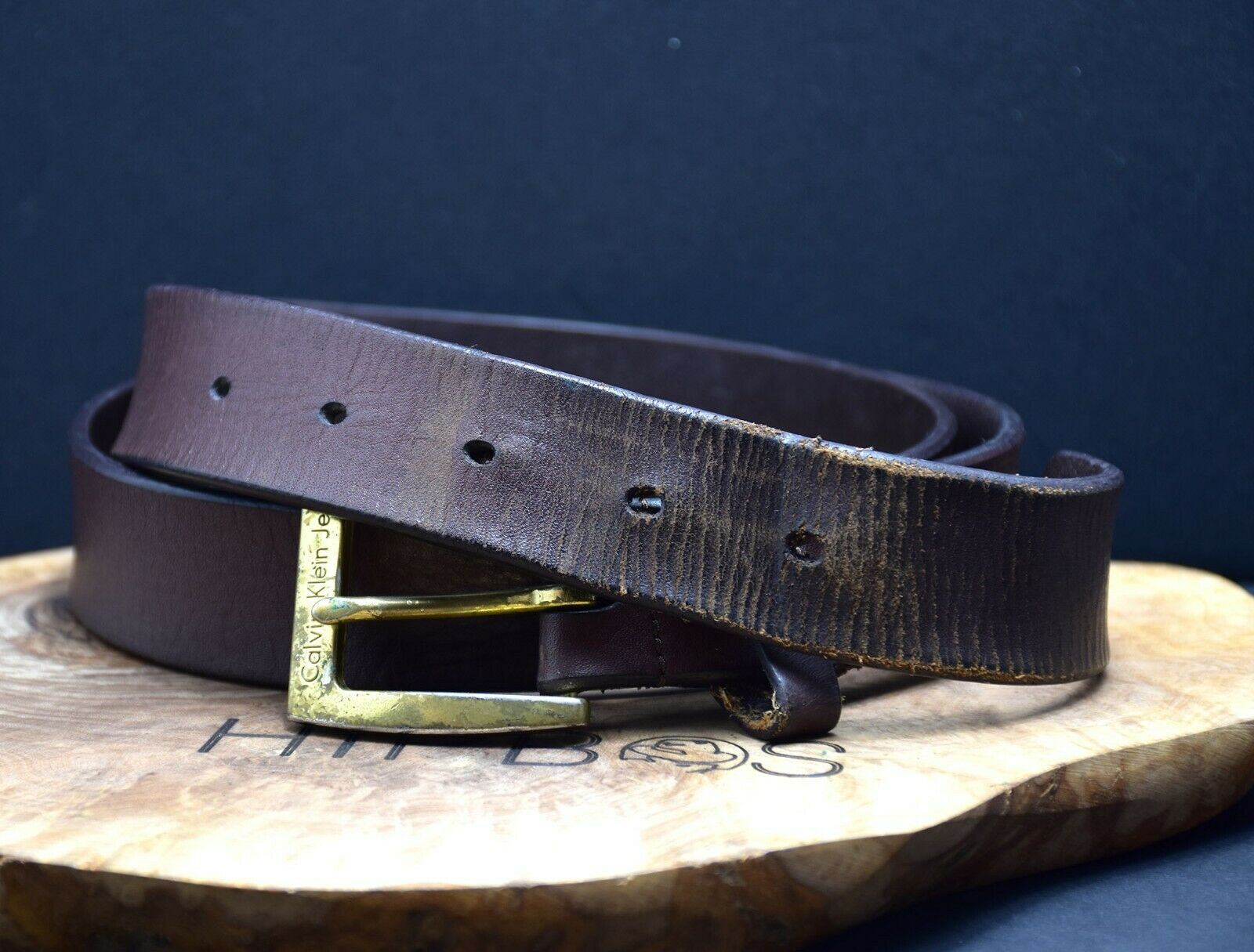 Mens Leather Belt, Brown